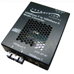 Media Converter J/GE-CF-01(SX), J/GE-CF-01(LX1), J/GE-CF-01(LX6) and Other J/GE-CF-01 models by Transition Networks